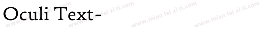 Oculi Text字体转换
